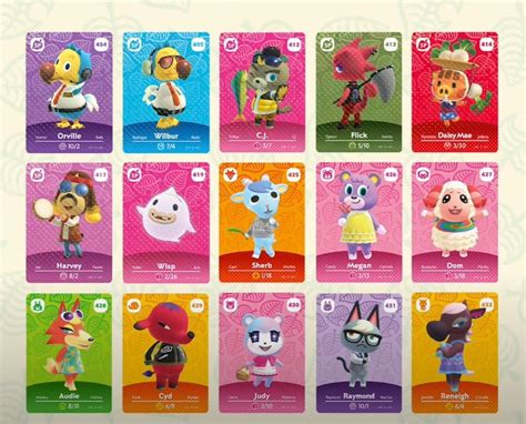 all animal crossing amiibo cards|nintendo wire amiibo card list.